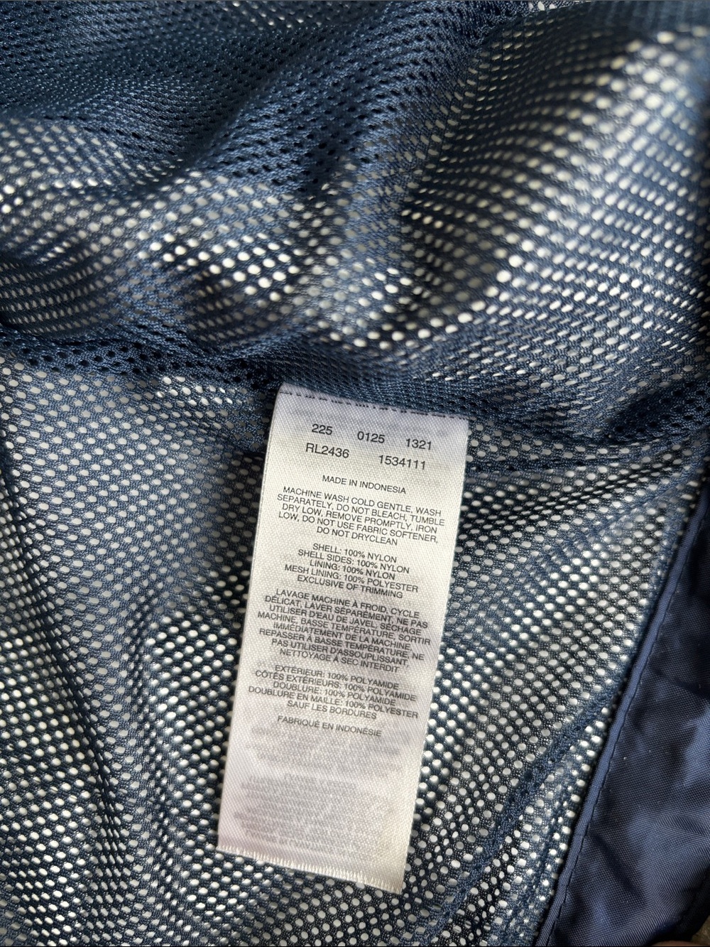 Like New! Columbia Arcadia II Navy Hooded Women’s Rain Jacket - size Medium - Picture 5 of 5